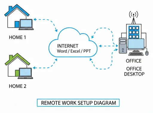 Virtual LAN (access Windows Share from home)